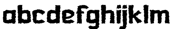HERLOIT-Distord Font LOWERCASE