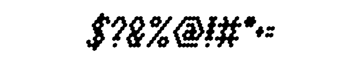 HEXAGONAL Bold Italic Font OTHER CHARS