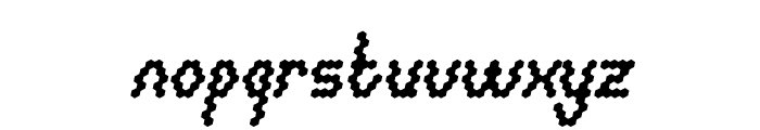 HEXAGONAL Bold Italic Font LOWERCASE