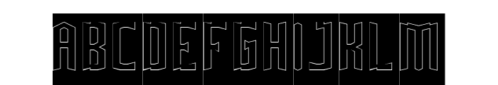 HIGH CONSEQUENCES-Hollow-Invers Font UPPERCASE