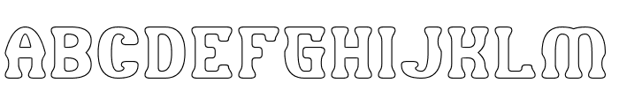 HIGH QUALITY-Hollow Font UPPERCASE