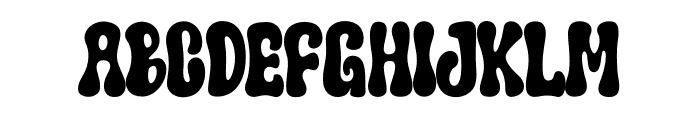 HIPPIE GROOVY Font UPPERCASE