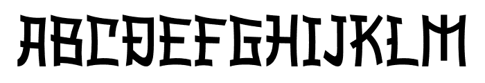 HIZASHI Font UPPERCASE
