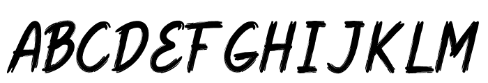 HMRILEBRUSH-Regular Font LOWERCASE