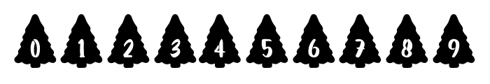 HNC Christmas Tree  Alphabet Regular Font OTHER CHARS