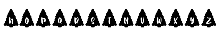 HNC Christmas Tree  Alphabet Regular Font UPPERCASE
