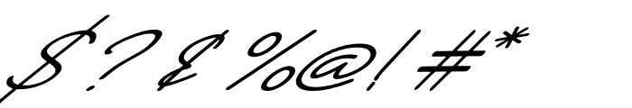 HOLIDAY CURSIVE Font OTHER CHARS