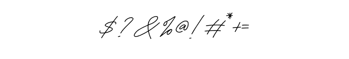 HOLLY SIGNATURE Font OTHER CHARS