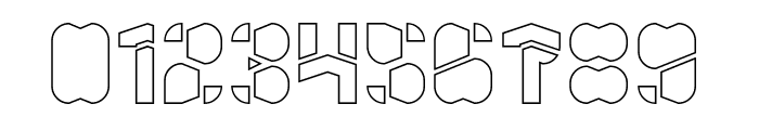 HOLOGRAPHIC MIND-Hollow Font OTHER CHARS
