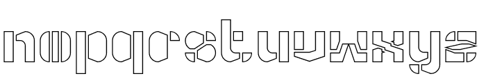 HOLOGRAPHIC MIND-Hollow Font LOWERCASE