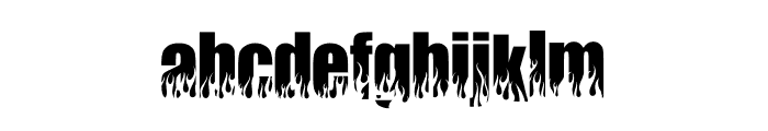 HOT LIKE HELL Font LOWERCASE