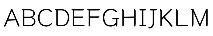 HUHandserif Light Font UPPERCASE