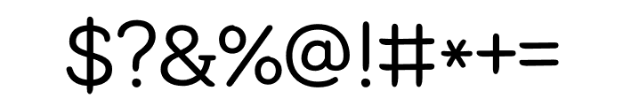 HUHandserif Regular Font OTHER CHARS