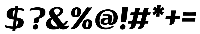 HULifestyle ExtraBold Italic Font OTHER CHARS