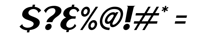 Haarlem Serif Italic Font OTHER CHARS