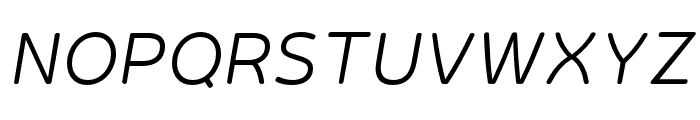 HabaneraRounded-LightItalic Font UPPERCASE