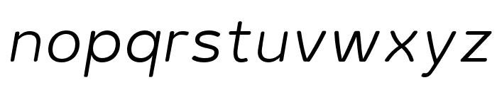 HabaneraRounded-LightItalic Font LOWERCASE