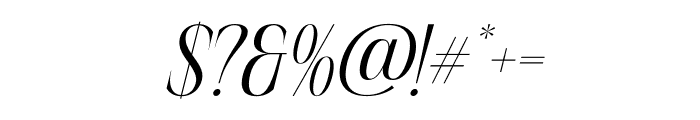 Habemfi Italic Font OTHER CHARS