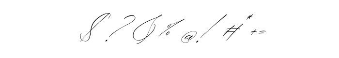 Hacburk Matrositia Script Italic Font OTHER CHARS