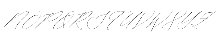Hacburk Matrositia Script Italic Font UPPERCASE