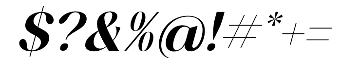 Hacburk Matrositia Serif Italic Font OTHER CHARS