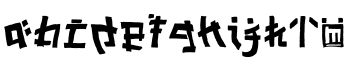 Hachiroku Font LOWERCASE