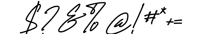 Hadejah Signature Font OTHER CHARS