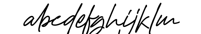 Hadejah Signature Font LOWERCASE