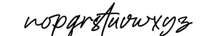 Hadejah Signature Font LOWERCASE