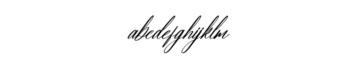 Hadinesta Blarfhine Italic Font LOWERCASE