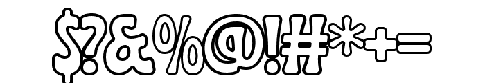 Hadney Buddy Outline Font OTHER CHARS