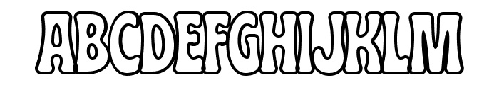 Hadney Buddy Outline Font UPPERCASE