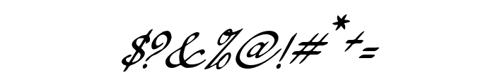 Haer Scrypt Italic Font OTHER CHARS