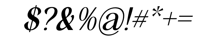 Hafigde Italic Font OTHER CHARS