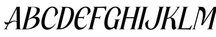 Hafigde Italic Font UPPERCASE