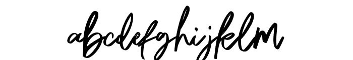 HafineBrush-Regular Font LOWERCASE
