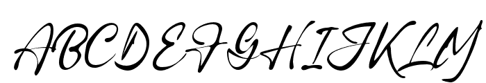 Hagiasignature-Regular Font UPPERCASE