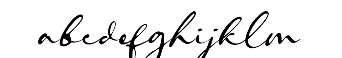Hagiasignature-Regular Font LOWERCASE