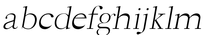 Hagito Light Italic Font LOWERCASE
