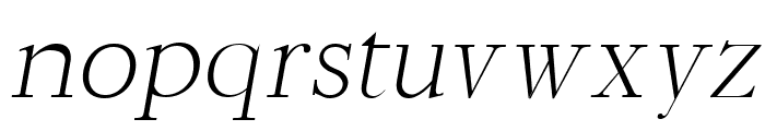 Hagito Light Italic Font LOWERCASE