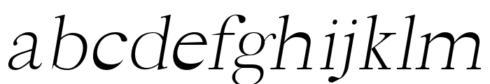 Hagito-LightItalic Font LOWERCASE
