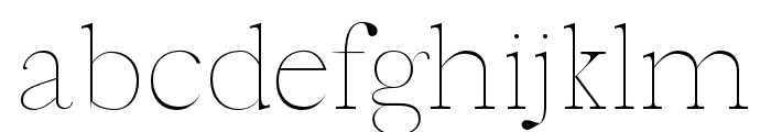 Hagito-Thin Font LOWERCASE