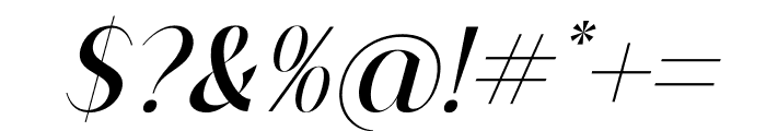 Haglueta Klaristto Serif Italic Font OTHER CHARS