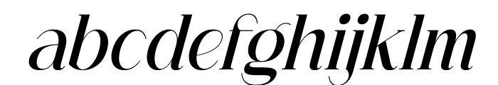 Haglueta Klaristto Serif Italic Font LOWERCASE