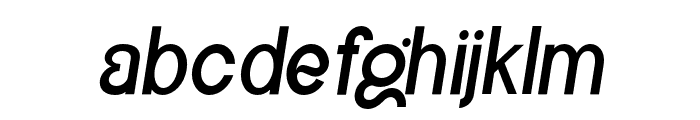 Hago-Oblique Font LOWERCASE