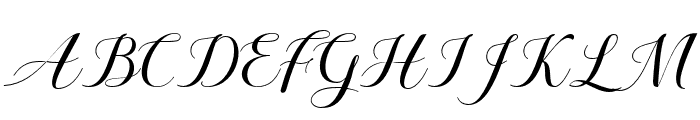 Hailand Script Font UPPERCASE