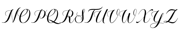 Hailand Script Font UPPERCASE
