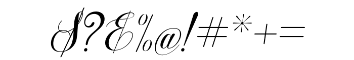 HailandScript-Italic Font OTHER CHARS