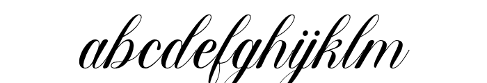 HailandScript-Italic Font LOWERCASE