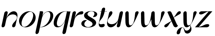 Hailing Oblique Font LOWERCASE